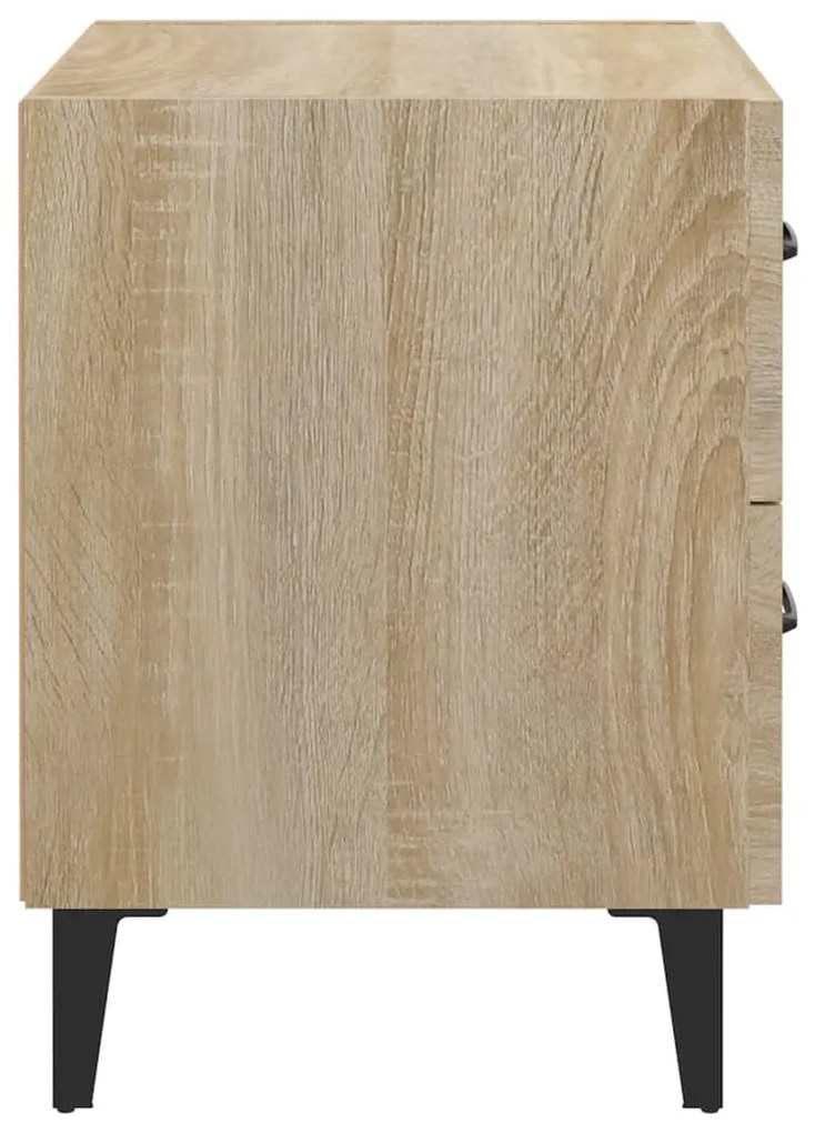 Mesa de cabeceira 40x35x47,5 cm cor carvalho sonoma