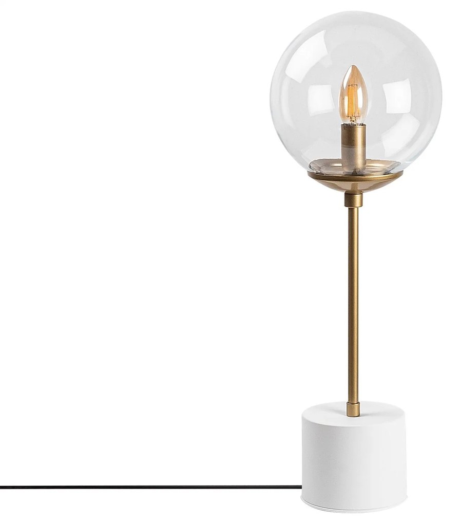 Candeeiro de Mesa Globo – Branco – 20 x 20 x 57 cm