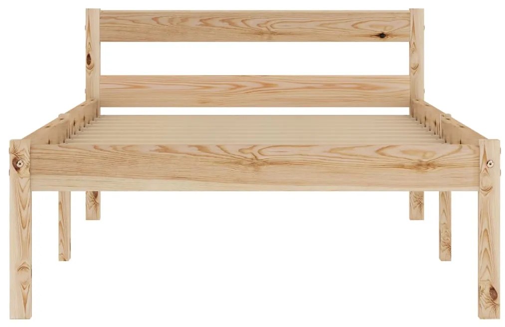 Estrutura de cama 100x200 cm madeira pinho maciço