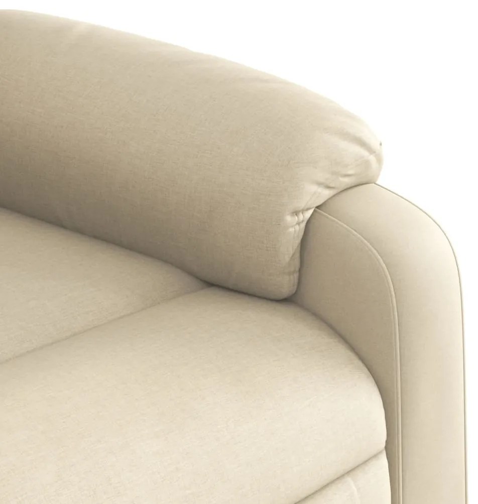 Poltrona reclinável tecido cor creme