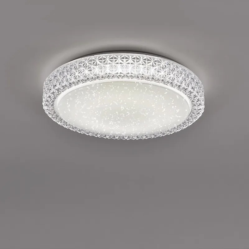 LED Candeeiro de teto retro branco transparente - Roda Retro