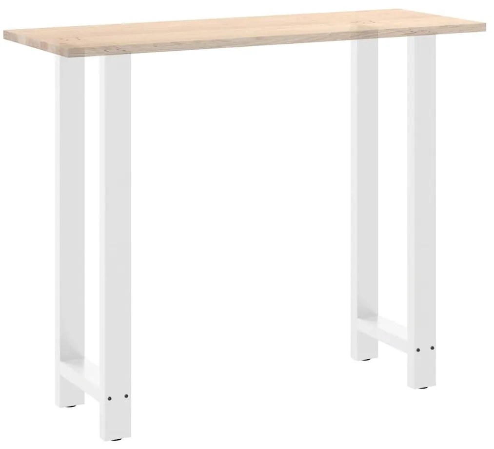 Pés para mesa de bar , brancos, 2 peças, 50x (110-111) cm, aço