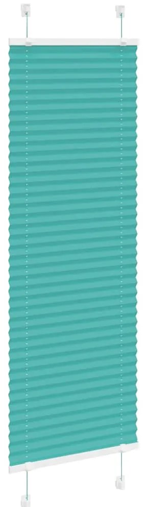 Gasolina verde Plissada Cega 40x150 cm Largura Tecido 39,4 cm
