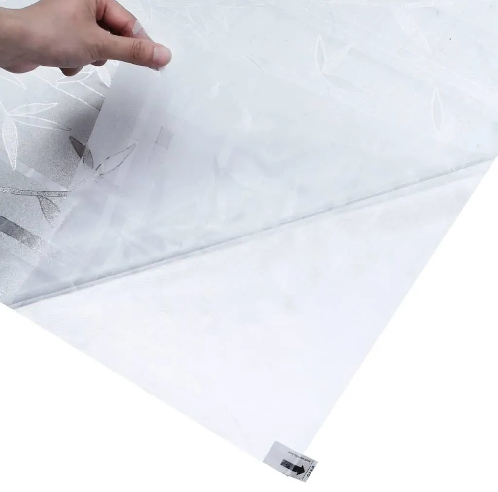 Películas para janela 2 pcs PVC fosco padrão de bambu
