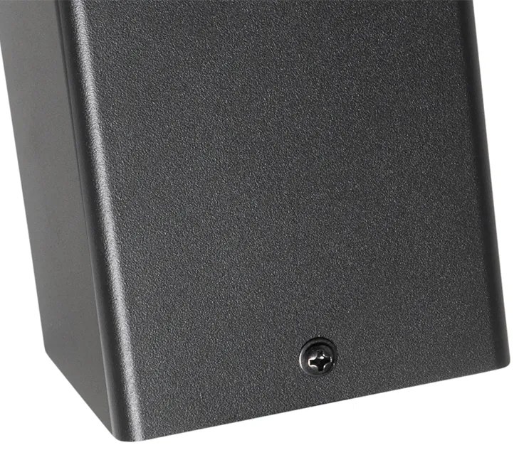 Candeeiro de pé para exterior preto 50 cm IP44 com vidro fumê - Denmark