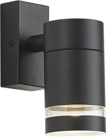 Candeeiro de Parede Exterior Moderno Preto IP44 - Ensam