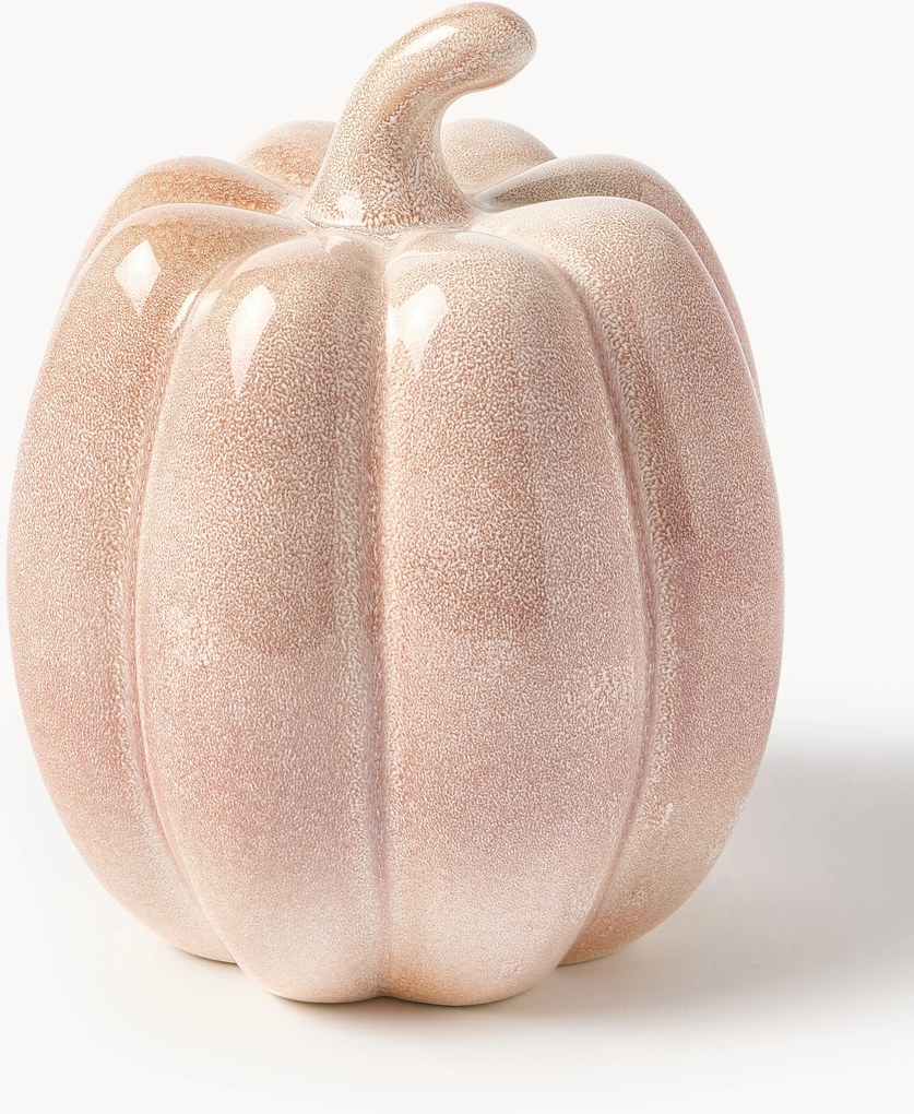 Objeto decorativo em forma de abóbora Moranga, Alt 17 cm