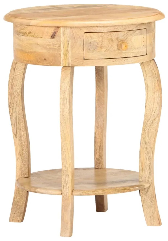 Mesa de apoio 37x37x61 cm madeira de mangueira maciça