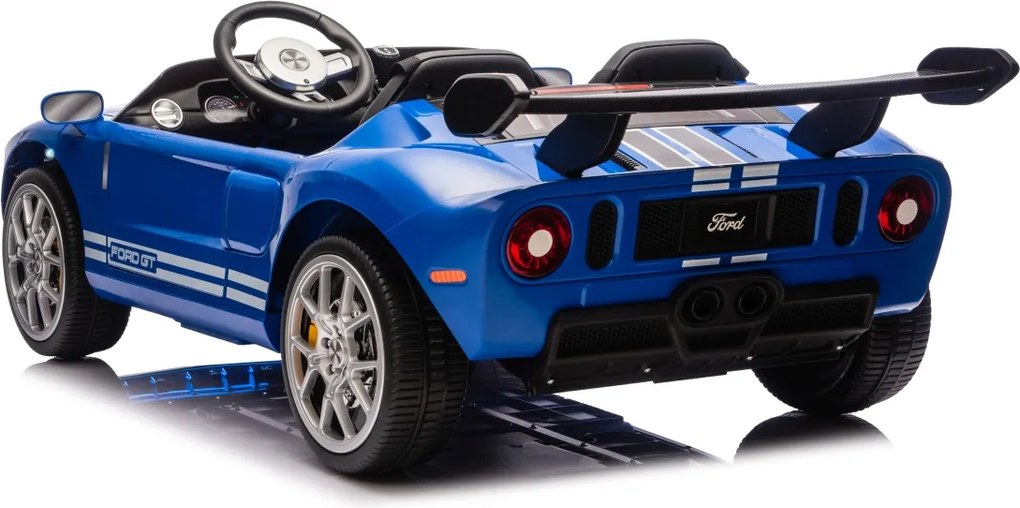 Carro elétrico para Crianças 24V 4x4 Ford GT Rodas Espuma EVA, assento couro ecológico Azul