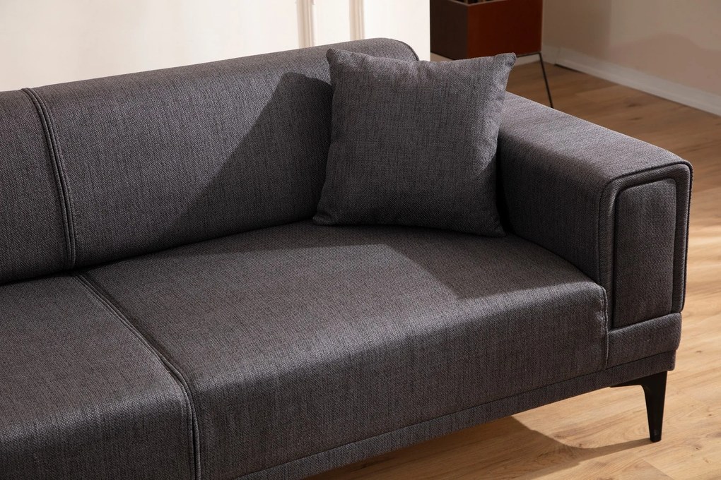 Sofá de 2 Lugares Horizon – Cinzento Escuro – 170 x 85 x 77 cm