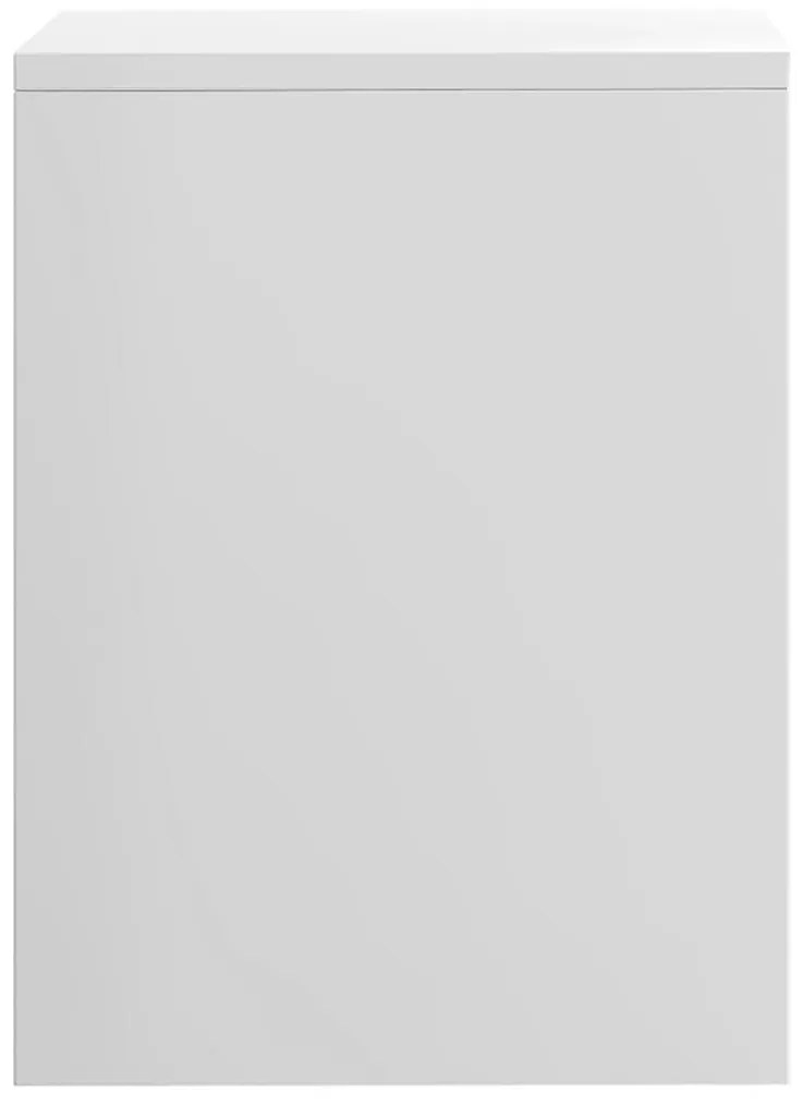 Mesa de cabeceira derivados de madeira branco brilhante