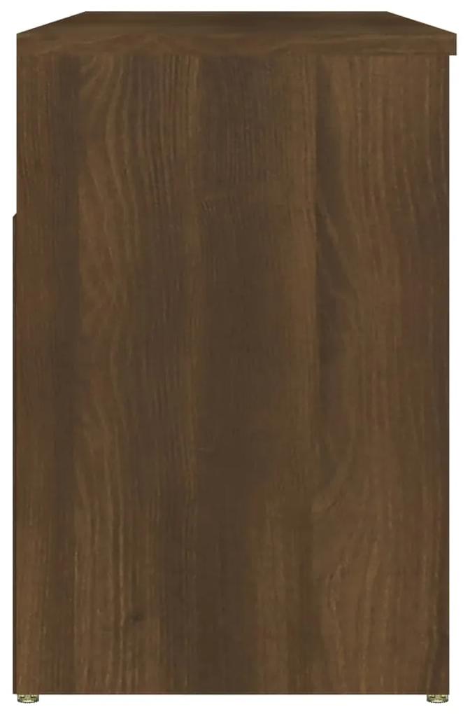 Banco sapateira 105x30x45cm derivados madeira carvalho castanho