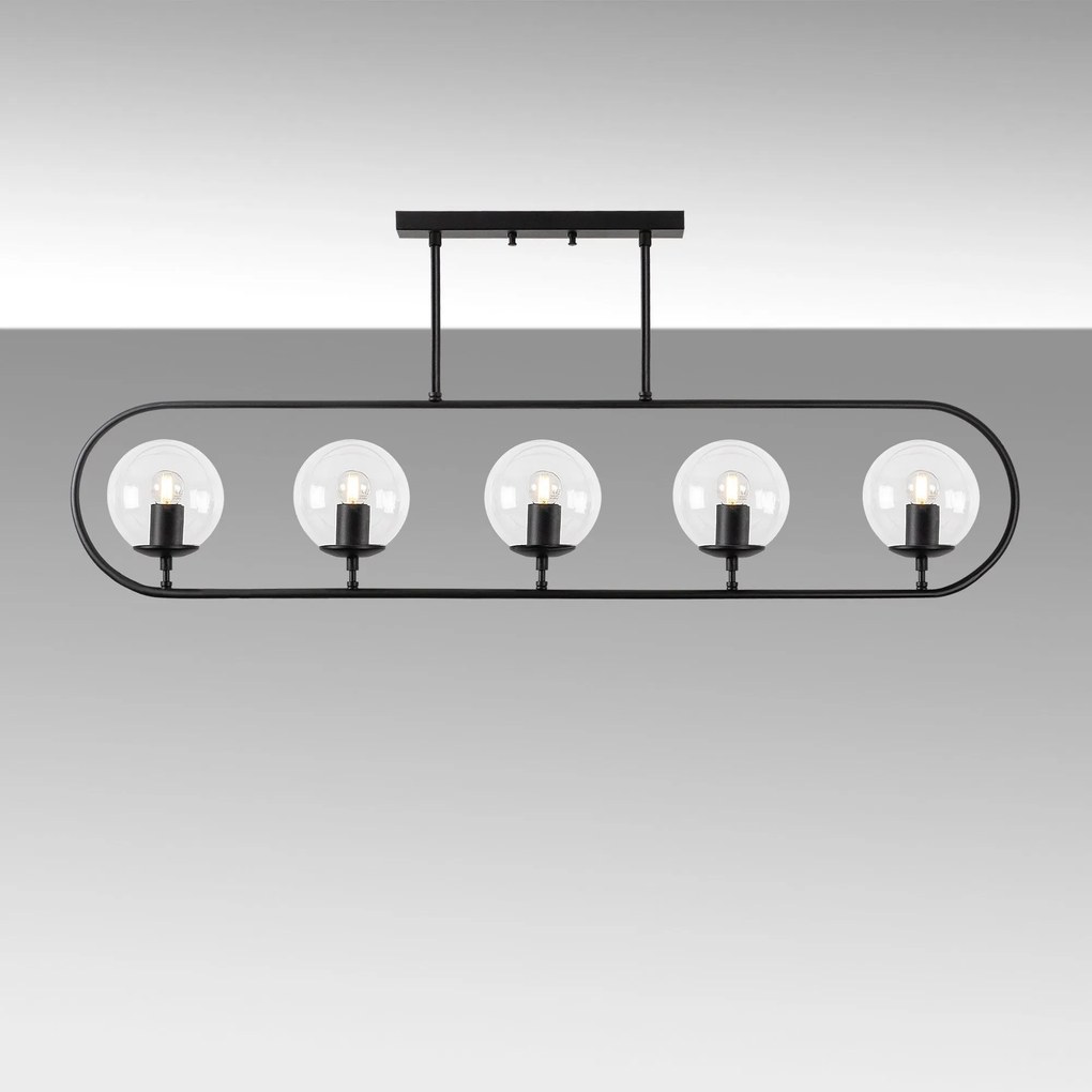 Chandelier Jewel – Preto – 122 x 15 cm