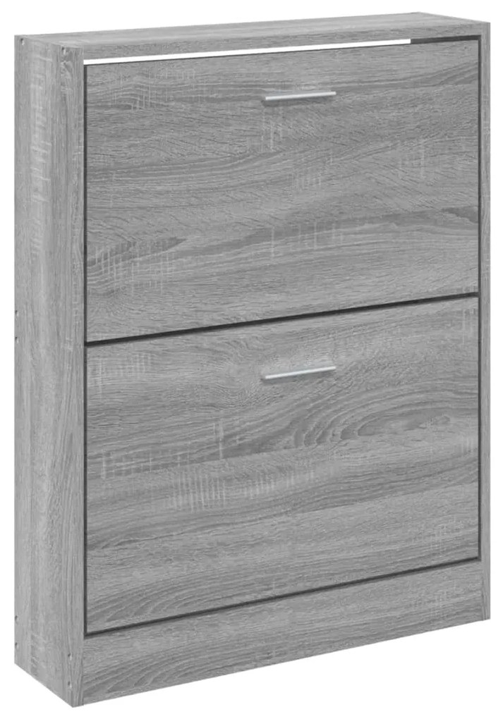 Sapateira 59x17x81 cm derivados de madeira sonoma cinza