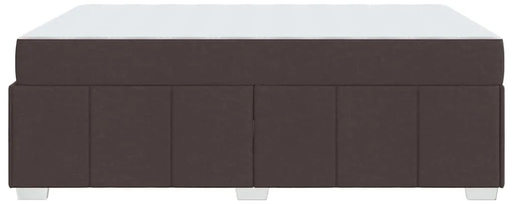 Estrutura da Cama Castanho escuro 160 x 200 cm tecido