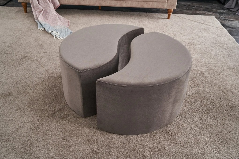 Pouffe Alis Puf – Mink – 80x40x80 cm