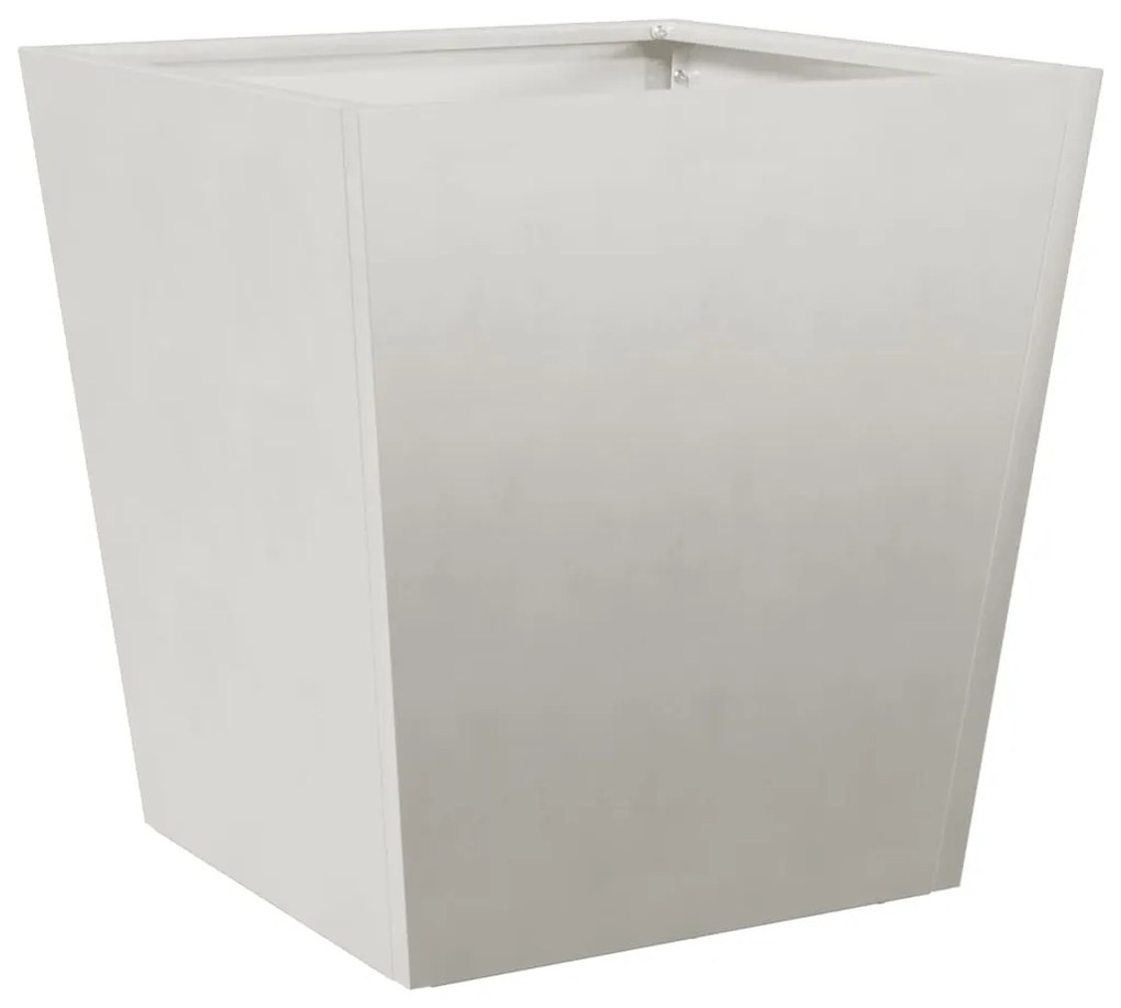 Vaso/floreira de jardim 2 pcs 40x40x40 cm aço inoxidável