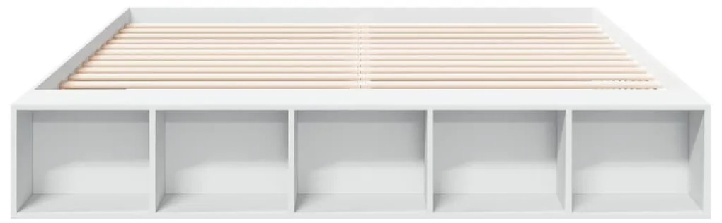 Estrutura de cama 180x200 cm derivados de madeira branco