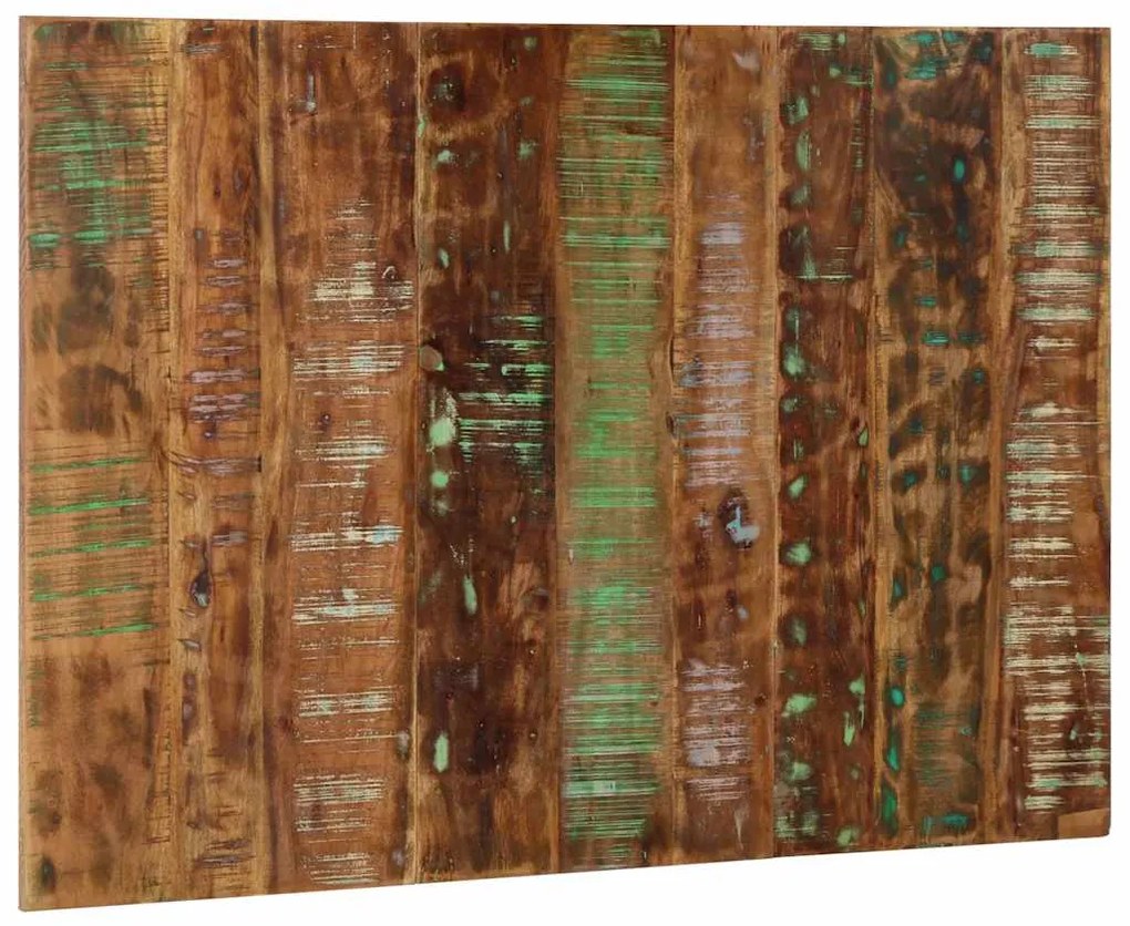 Cabeceira 120 cm madeira recuperada maciça multicor