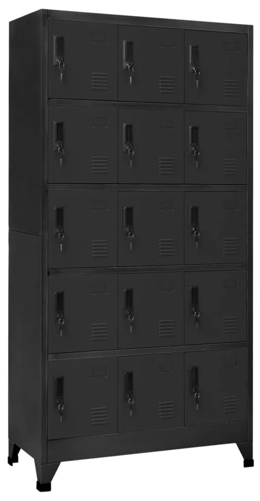 vidaXL Cacifo 90x40x180 cm aço antracite