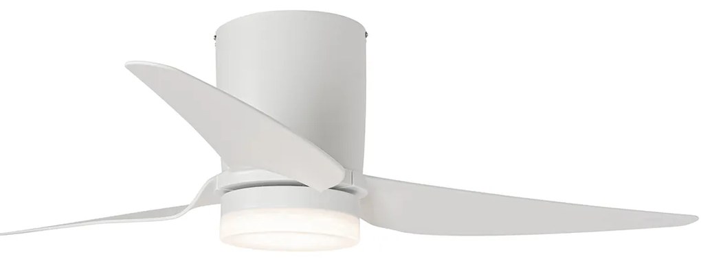 Ventilador de teto branco 123cm incl. LED regulável com controlo remoto - Patty Moderno