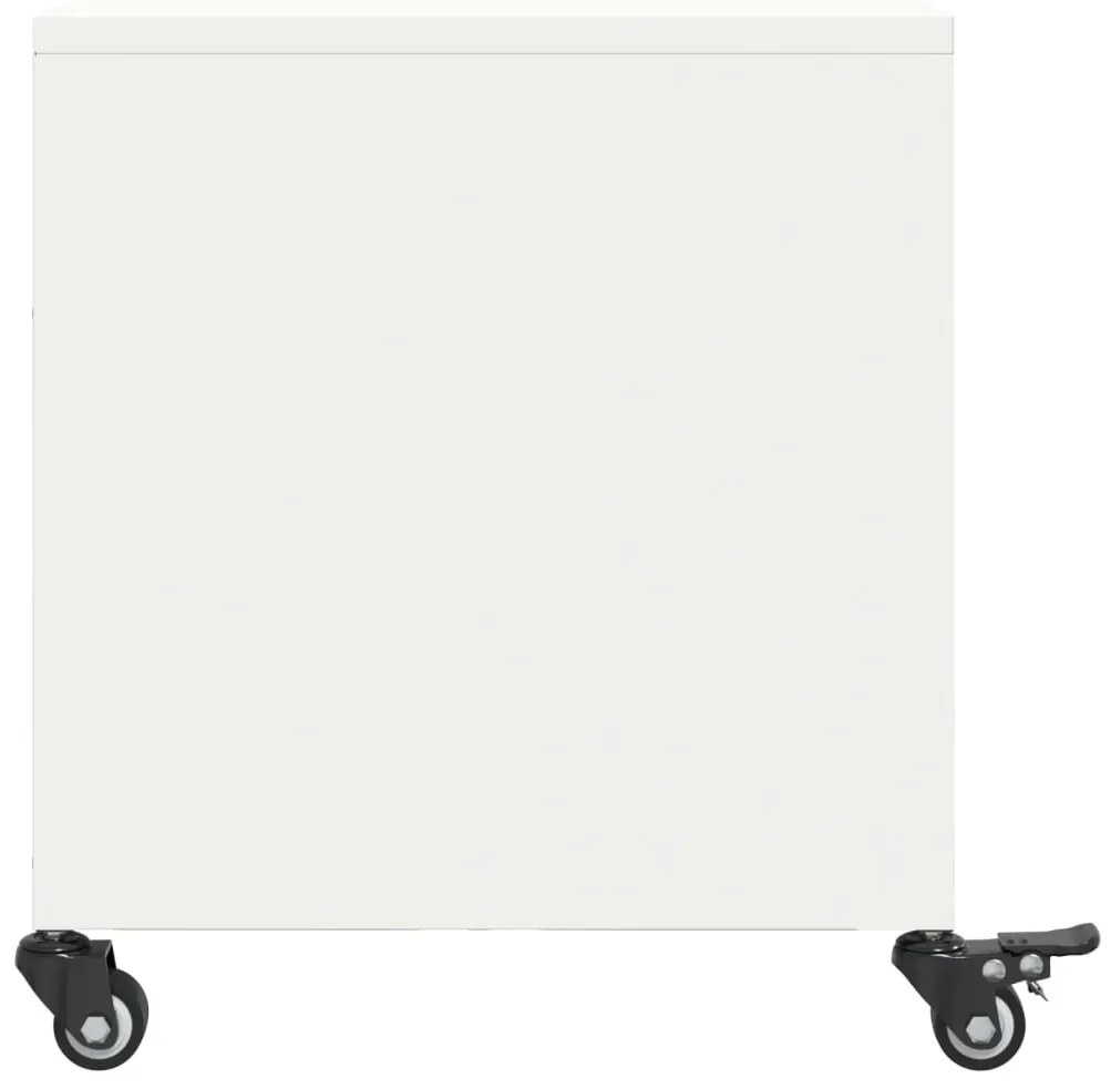 Móvel de TV 68x39x43,5 cm aço branco