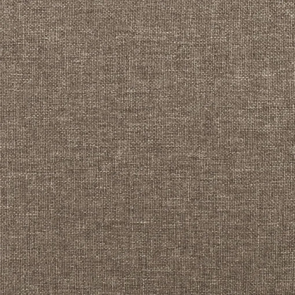 Cabeceira cama abas tecido 183x23x118/128 cm cinza-acastanhado