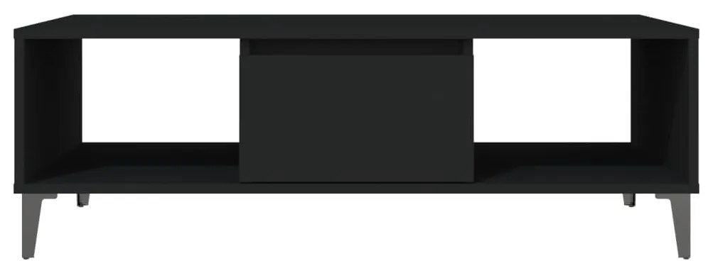 Mesa de centro 103,5x60x35 cm derivados de madeira preto