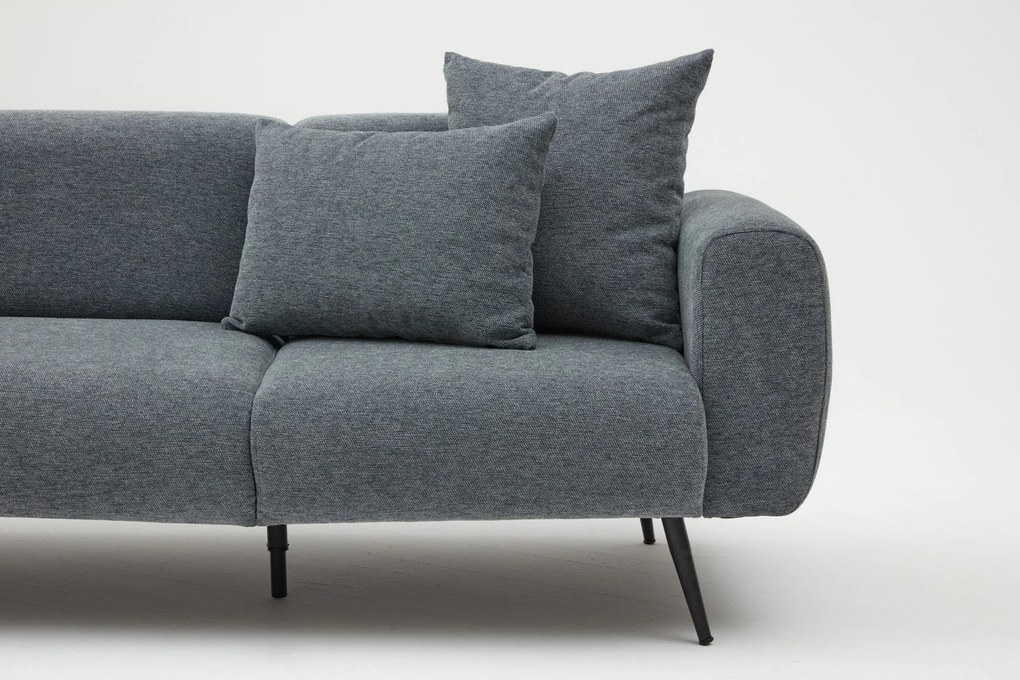 Sofá de 3 Lugares Side – Antracite – 235x77x82 cm