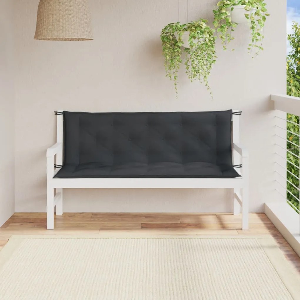 Almofadões banco jardim 2pcs 150x50x7cm mesclado tecido