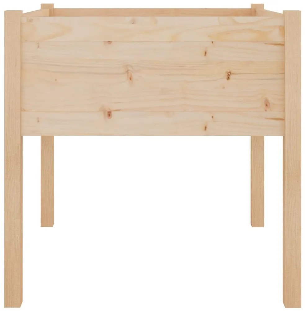 Vasos de jardim 2 pcs 70x70x70 cm madeira de pinho maciça