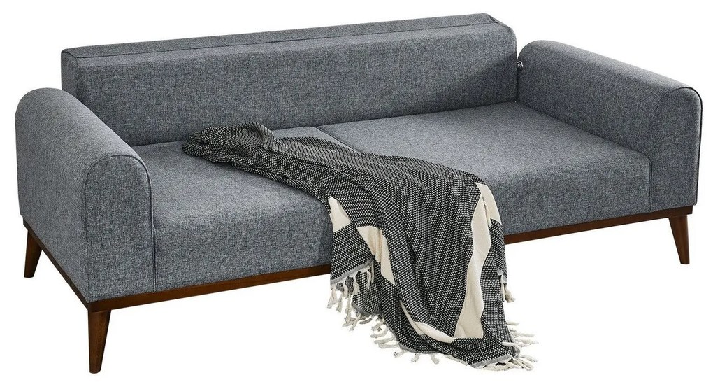 Sofá-Cama de 3 Lugares Cofi – Cinzento Claro – 222x90x80 cm
