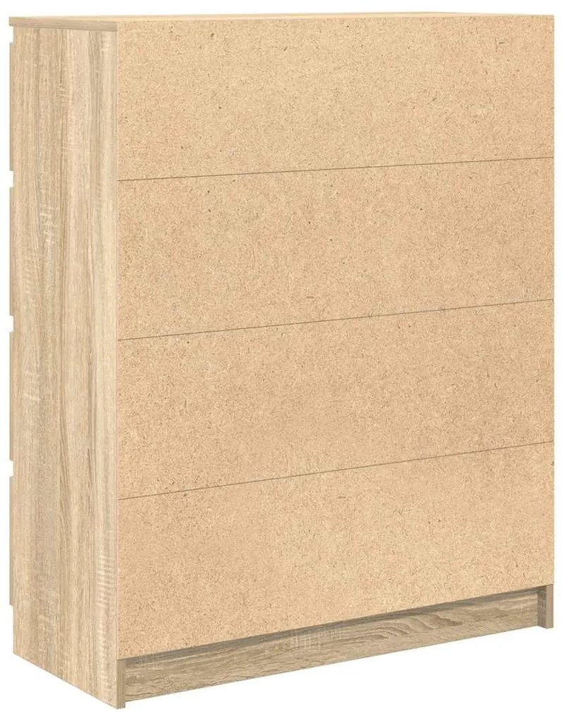 Aparador 80x35x99 cm deriv. de madeira carvalho sonoma