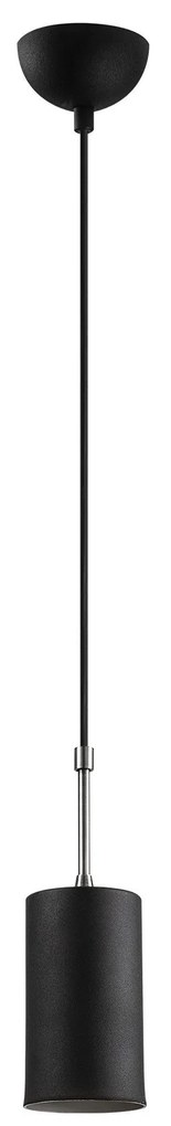 Candeeiro de Teto Kem – Preto Níquel – Diâmetro 9 cm x Altura 124 cm