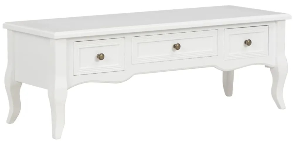 vidaXL Móvel de TV 100x35x35 cm madeira branco