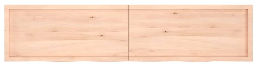 Prateleira de parede 220x50x(2-6)cm carvalho maciço não tratado
