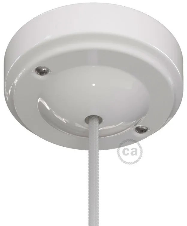 Porcelain Minimal" ceiling rose kit" - White