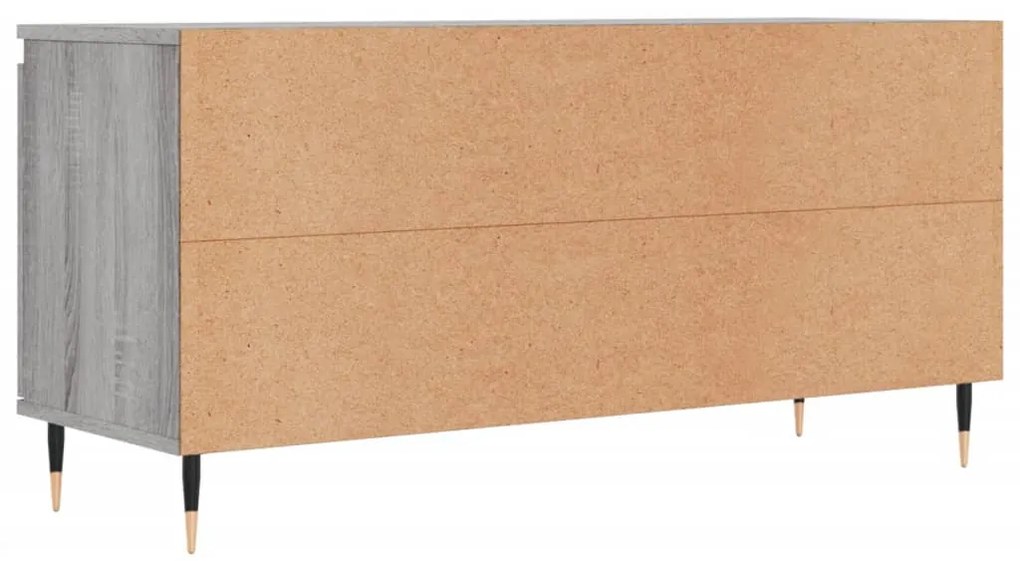 Móvel de TV 104x35x50 cm derivados de madeira cinzento sonoma