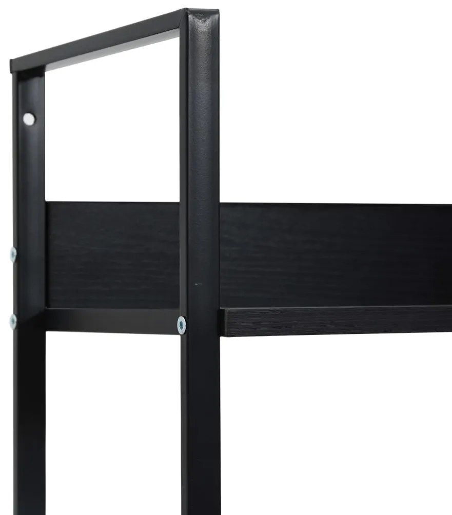 Estante com 5 prateleiras derivados de madeira preto