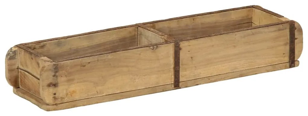 Bandejas vidaXL 4 pcs 60,5x15x9 cm Madeira Sólida Reciclada