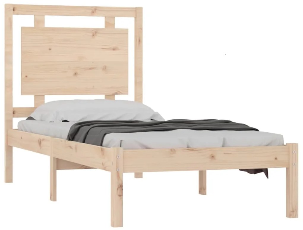 Estrutura cama pequena solteiro 75x190 cm madeira maciça