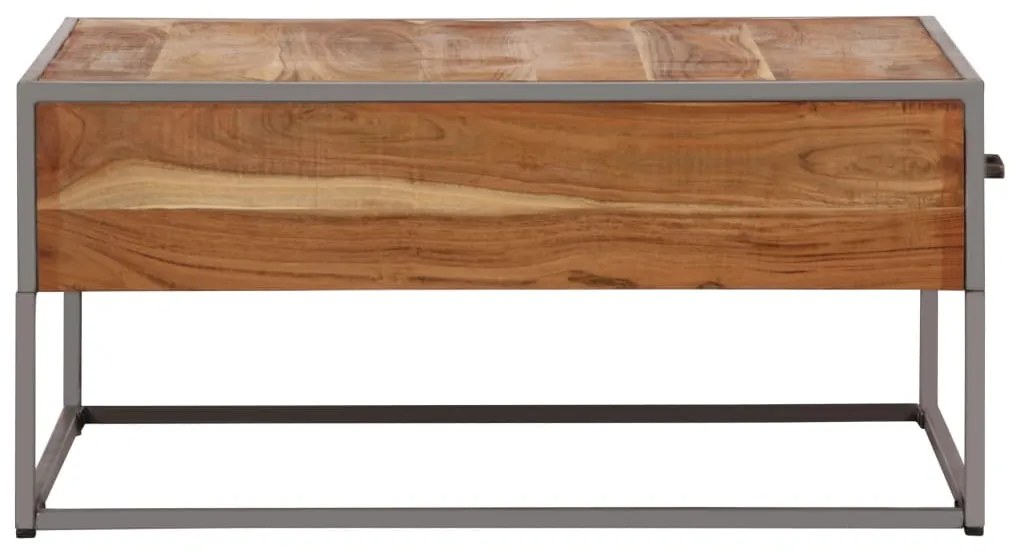 Mesa de centro 75x75x35 cm madeira de acácia maciça