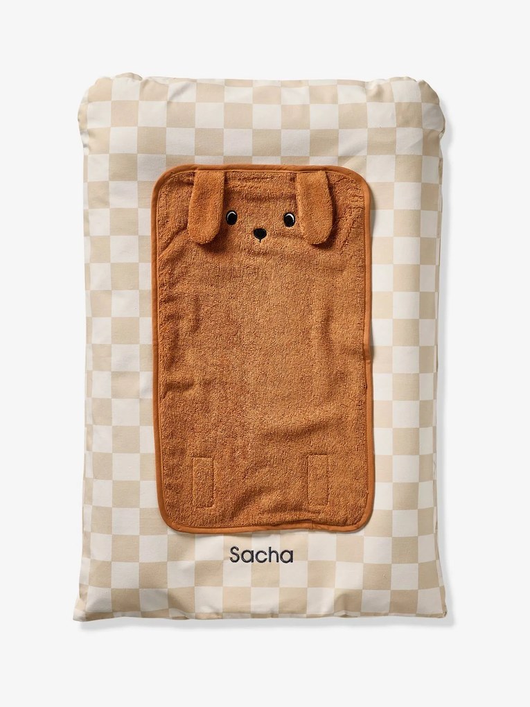 Colchão de mudas personalizável, Achille quadrados bege