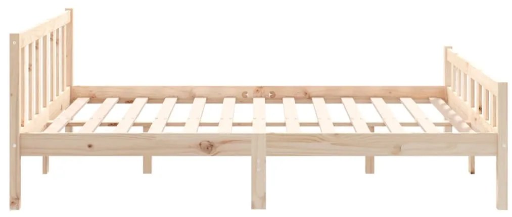 Estrutura de cama pequena casal 120x190 cm pinho maciço
