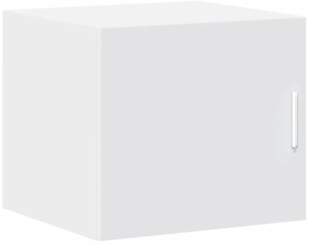 Armário de arrumação estreito derivados de madeira branco