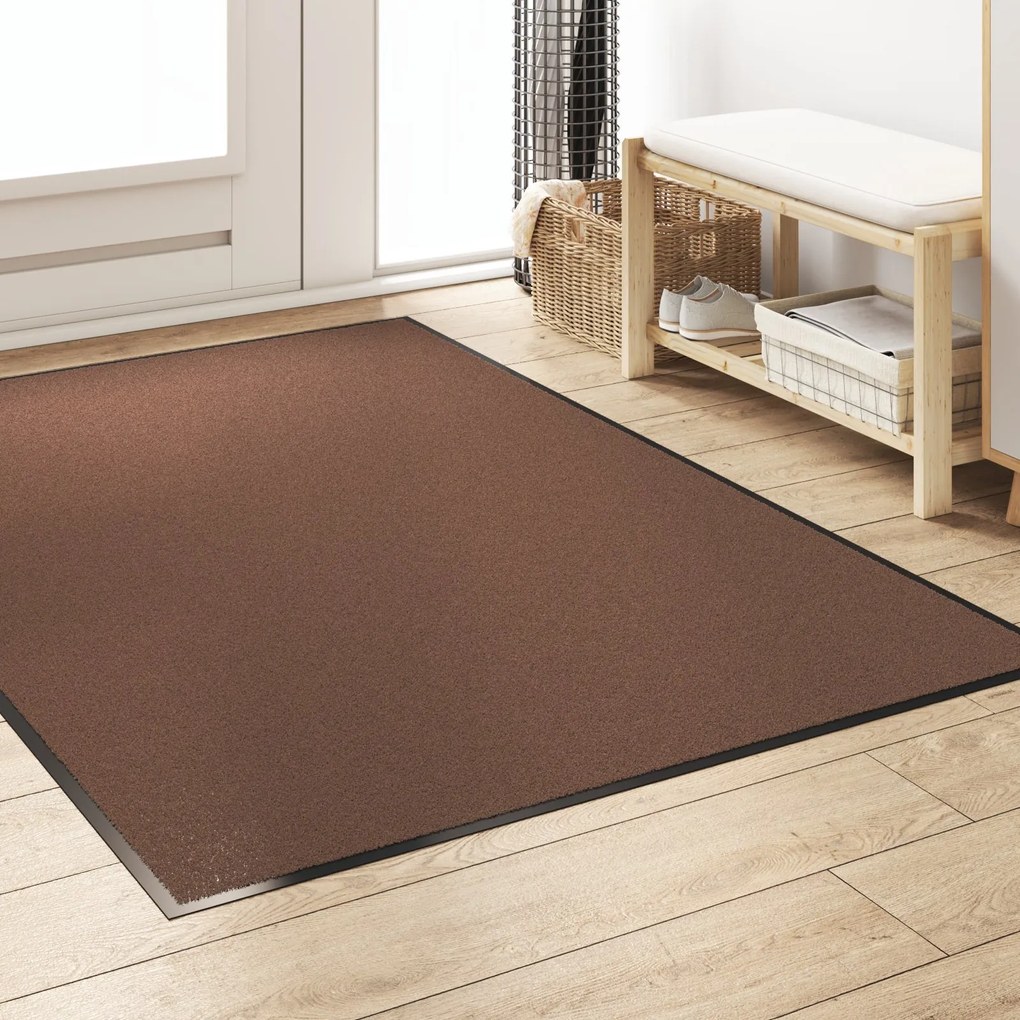 Capacho Retangular vidaXL Castanho 120x180 cm