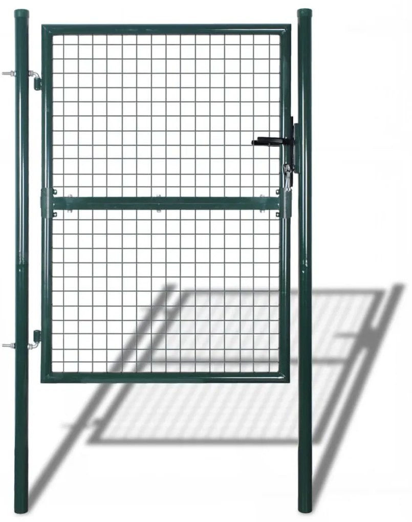 vidaXL Grade de parede para portão de jardim com tela de 100x150 cm