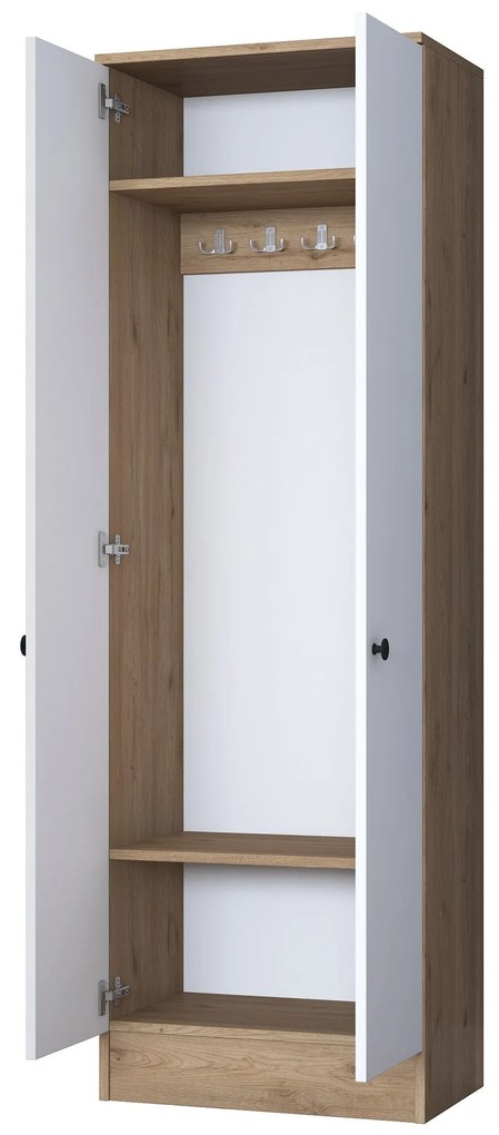 Cabide P6 – Branco Nogueira – 59,8x182,8x37,5 cm