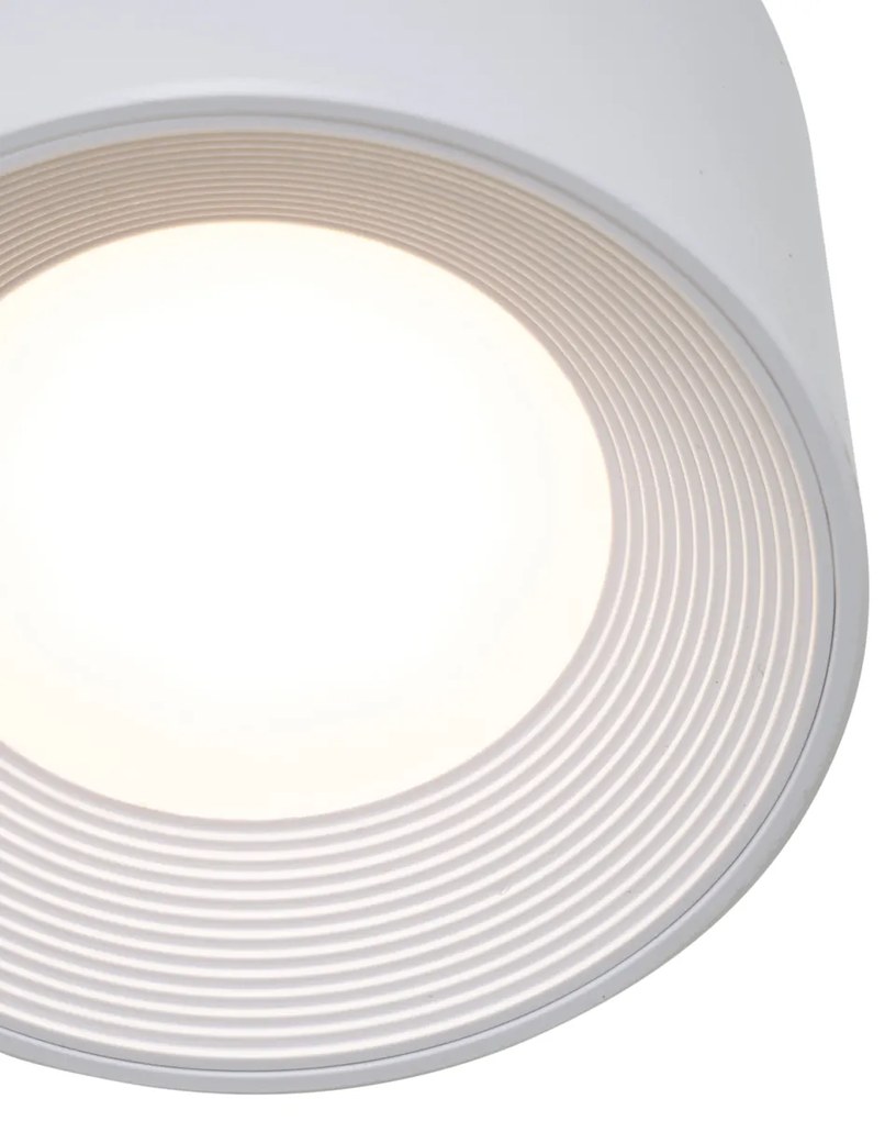 Set van 4 moderne wandlampen wit incl. LED oplaadbaar - Bright