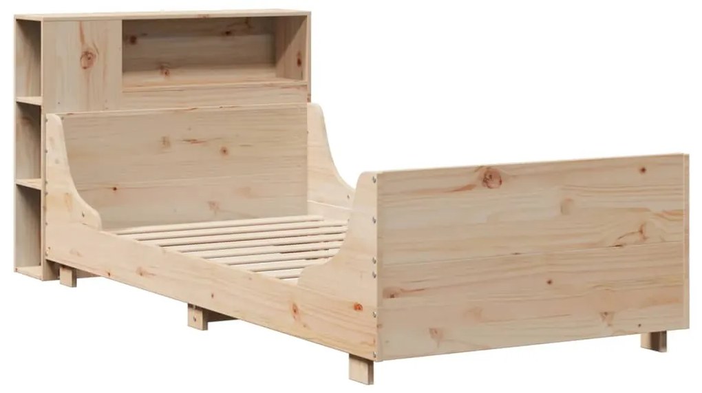 Cama sem colchão 90x200 cm madeira de pinho maciça